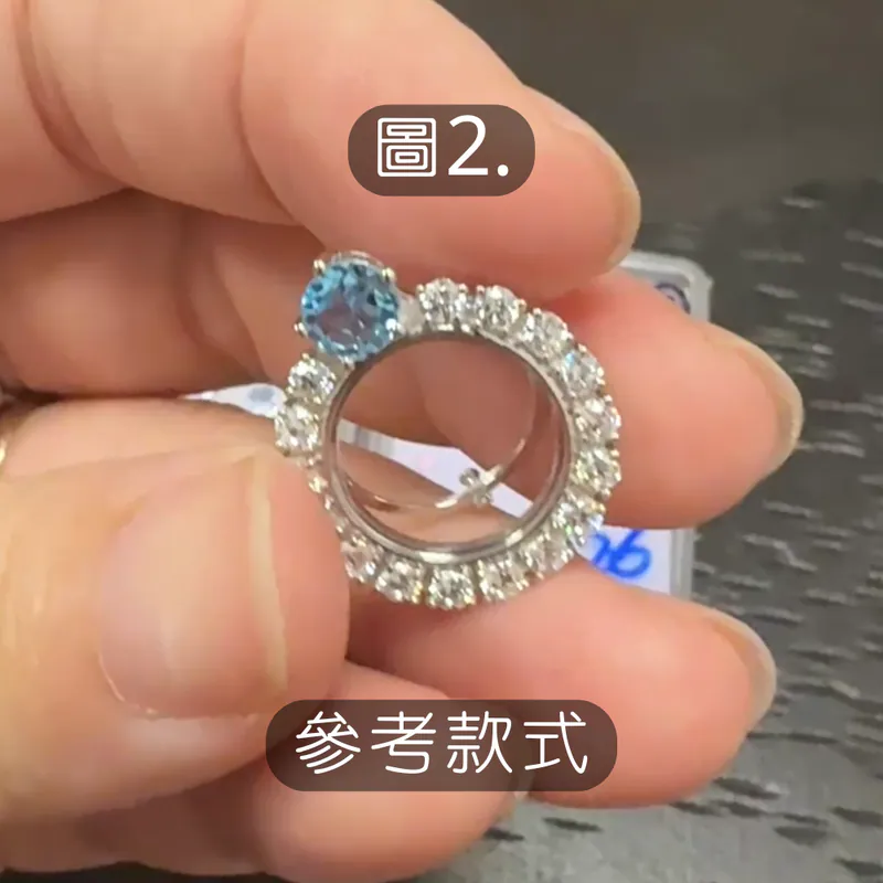 Chopard-Inspired Gemstone Locket Pendant - Image 4